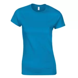 Image of Gildan Ladies Soft Style Short Sleeve T-Shirt (L) (Antique Sapphire)