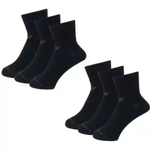 Image of New Balance Balance 6 Pack of Ankle Socks - Black