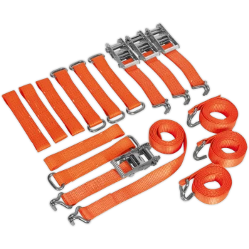 Image of Sealey Car Transporter Ratchet Tie Down Kit
