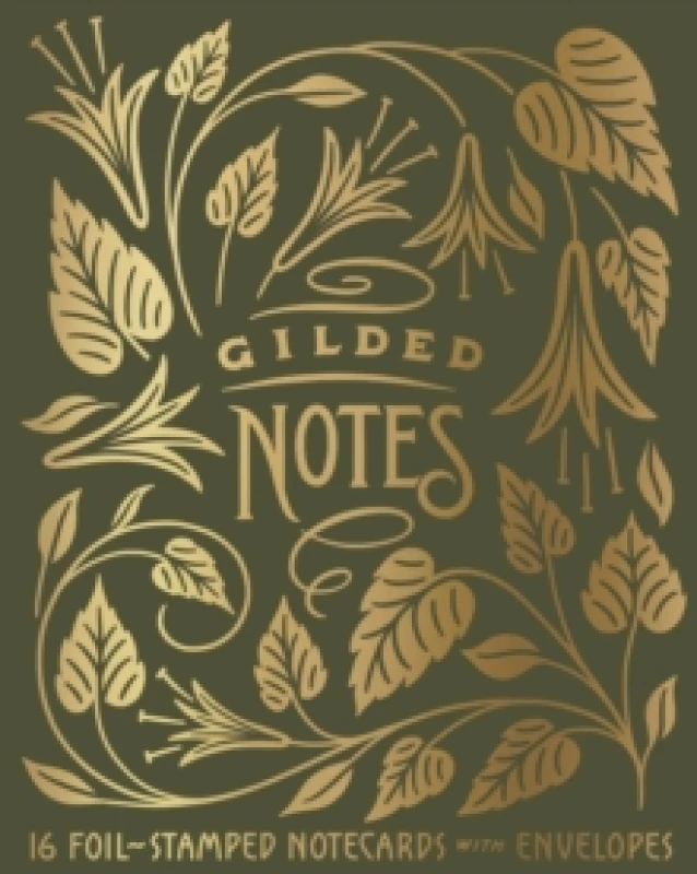 Image of Gilded Notes : 16 Foil-Stamped Notecards with Envelopes Postcard book or pack