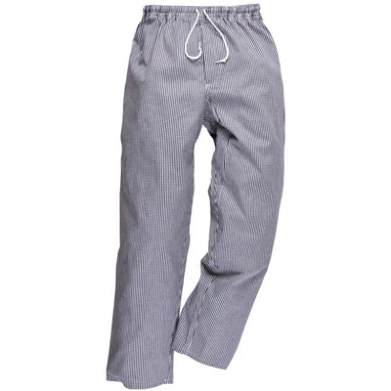 Image of Portwest C079 Bromley Chef Trousers C079CHTM Colour: Blue / White