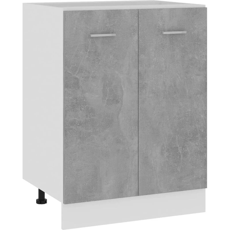 Image of VIDAXL Bottom Cabinet Lyon Concrete Grey 60x46x81.5cm Engineered Wood Vidaxl 8720286131794