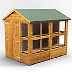 Image of Power Garden Shed 86PAPSDD Golden Brown 8x6