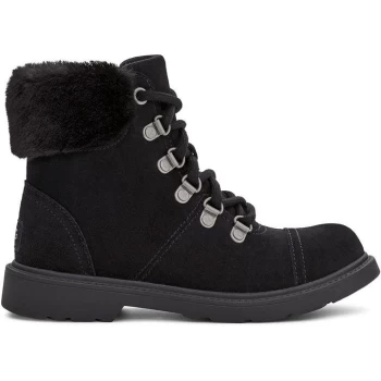 Image of Ugg Azell Hiker Boot Child - Black Suede