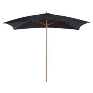 Image of Outsunny 295L x 200W x 255Hcm Wooden Garden Patio Parasol Umbrella-Black