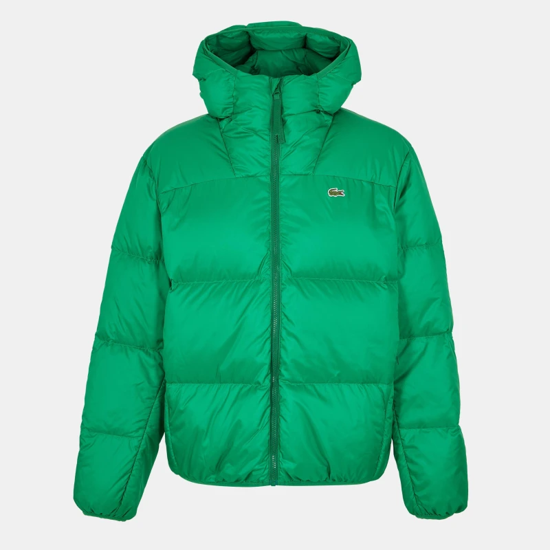 Image of Lacoste Mens Insulated Quilted Puffer Jacket Fluorine Green male 48 (S/M)