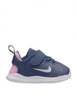 Image of Nike Free Rn 2018 Infant Trainer BlueWhitePink Size 6