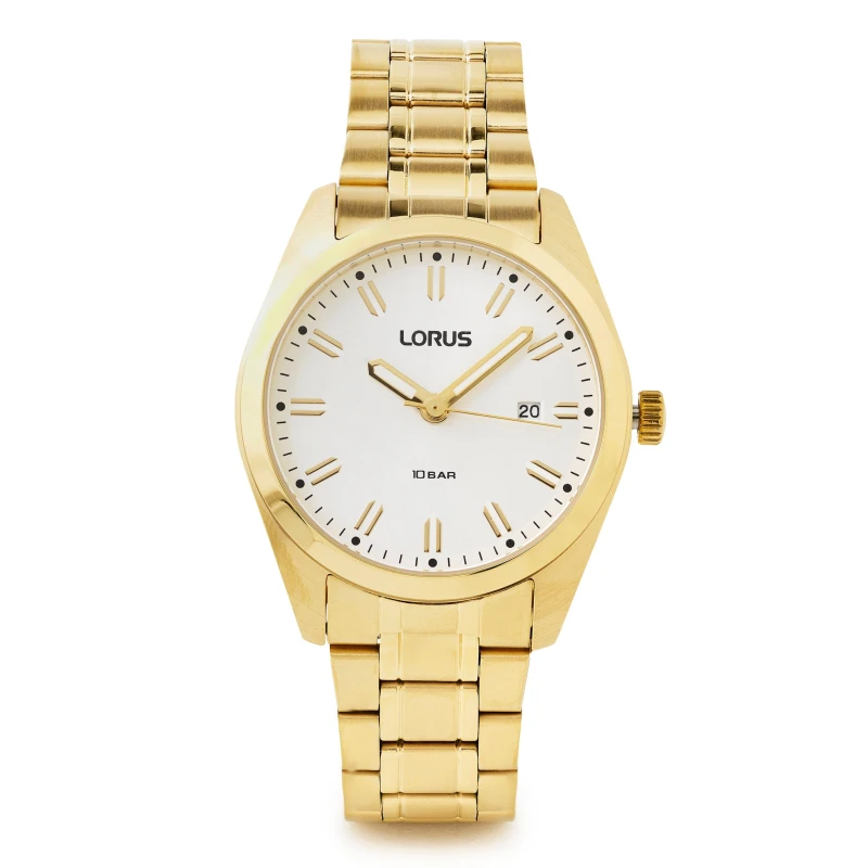 Image of Lorus RH982PX9 Sports Date 100m (39mm) White Sunray Dial / Watch