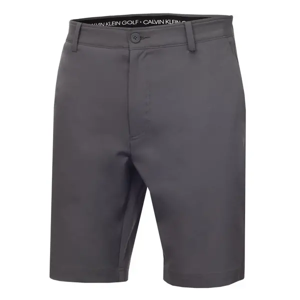 Image of Calvin Klein BULLET REGULAR FIT STRETCH SHORT - STEEL - 30