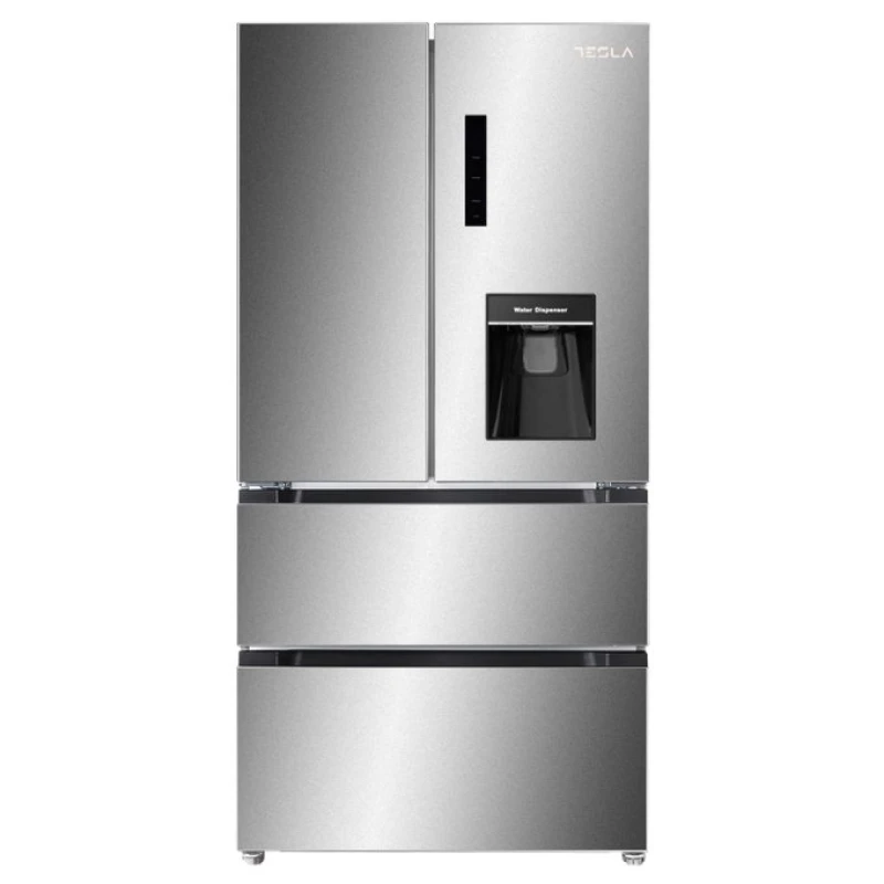 Image of Tesla T571FRDX French Style Fridge Freezer With Water Dispenser Non Plumbed - STAINLESS STEEL T571FRDX