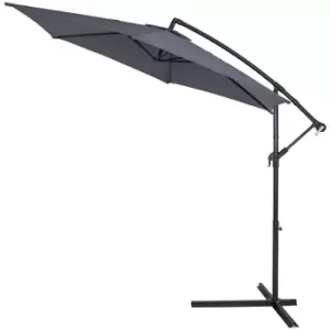 Image of Cantilever Parasol Anthracite 3.3m Crank & Tilt UV Protection 40+