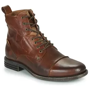 Image of Levis EMERSON mens Mid Boots in Brown,12