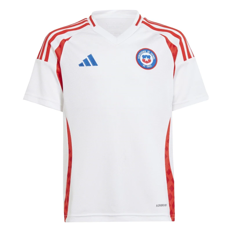 Image of adidas Chile Away Shirt 2024 Junior - White White 9 - 10 Years
