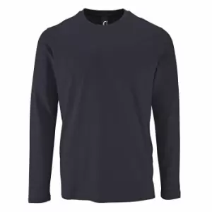 Image of SOLS Mens Imperial Long Sleeve T-Shirt (3XL) (Mouse Grey)