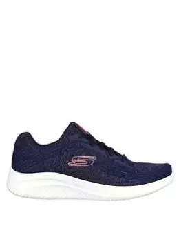 Image of Skechers Ultra Flex 3.0 Best Time Trainers, Navy, Size 8, Women