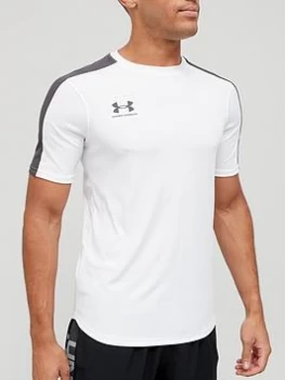 Image of Under Armour Challenger T-Shirt - White/Grey, Size L, Men
