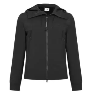 Image of CP COMPANY Softshell Goggle Hooded Jacket - Black