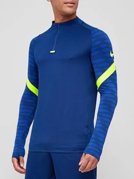 Image of Nike Mens Dri-FIT Strike 21 Drill Top - Blue Size XL, Men