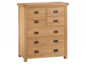 Image of Kenmore Waverley Oak 34 Drawer Tall Chest of Drawers Assembled