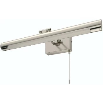 Image of LED over mirror brushed silver bathroom light - Brushed - Forum