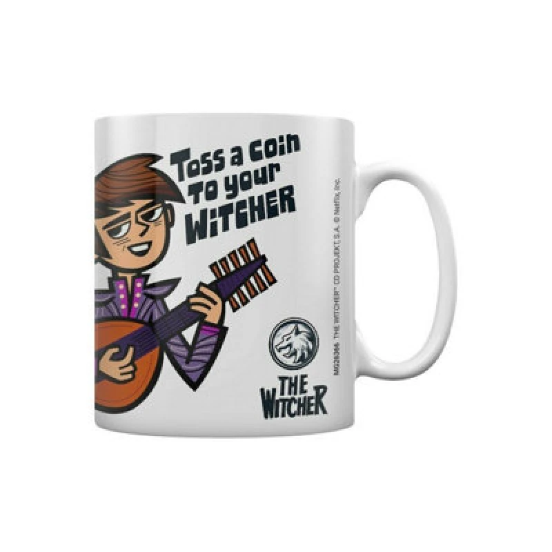 Image of The Witcher The Witcher Toss A Coin Mug in White White One Size Unisex 5059958393530
