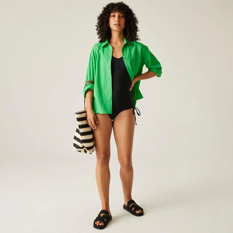 Image of Regatta Womens Alinae UPF 50+ One Piece Swimsuit Black female 10