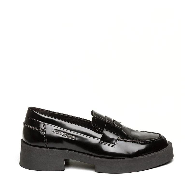 Image of Steve Madden Womens Marina Loafers Black Box female 3 (36)