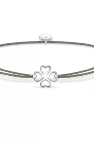 Image of Ladies Thomas Sabo Sterling Silver Little Secrets Cloverleaf Bracelet LS017-173-5