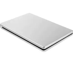 Image of TOSHIBA Canvio Slim External Hard Drive - 1TB, Silver/Grey