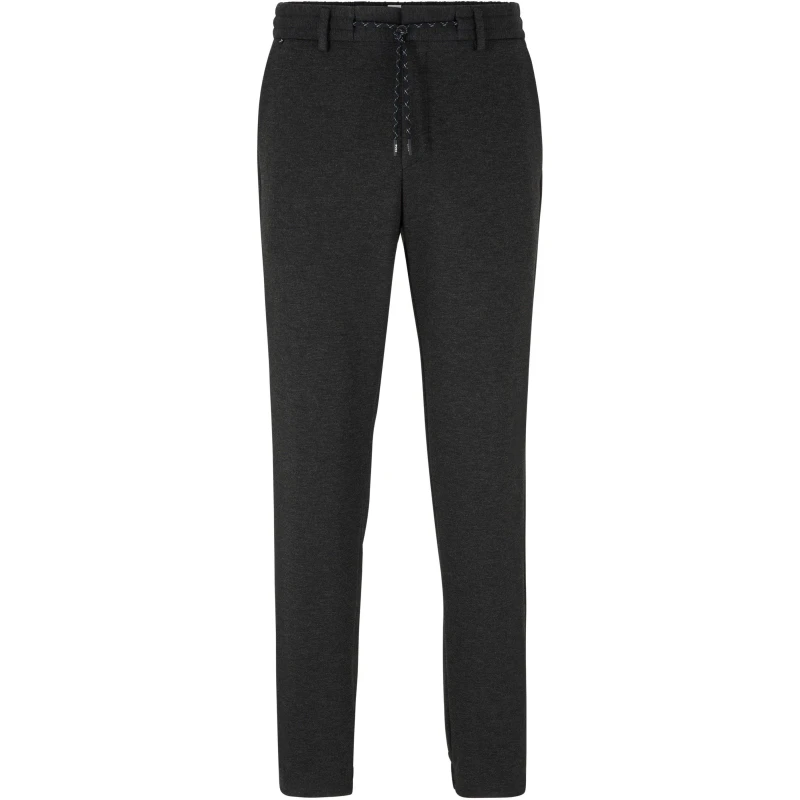 Image of Boss Mens Closed Hem Jogging Bottoms Dark Grey male 36W R