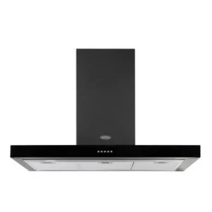 Image of Belling Cookcentre 444410342 90cm Flat Chimney Cooker Hood