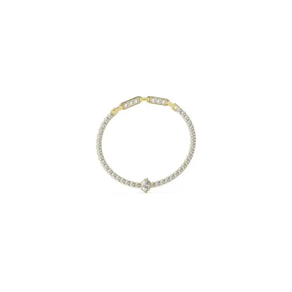 Image of Guess Jewellery Ladies Round Solitaire Tennis Bracelet UBB04220YG