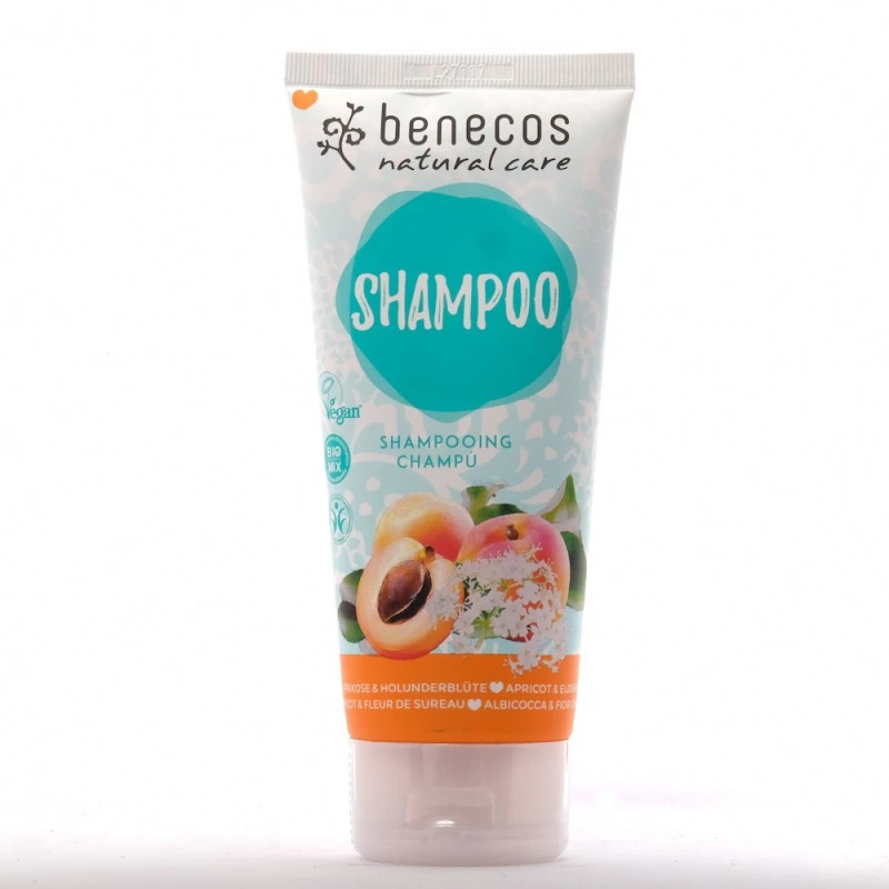 Image of Benecos Natural Apricot & Elderflower Shampoo 200ml