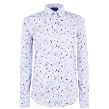 Image of Gant Floral Stretch Shirt - Blue