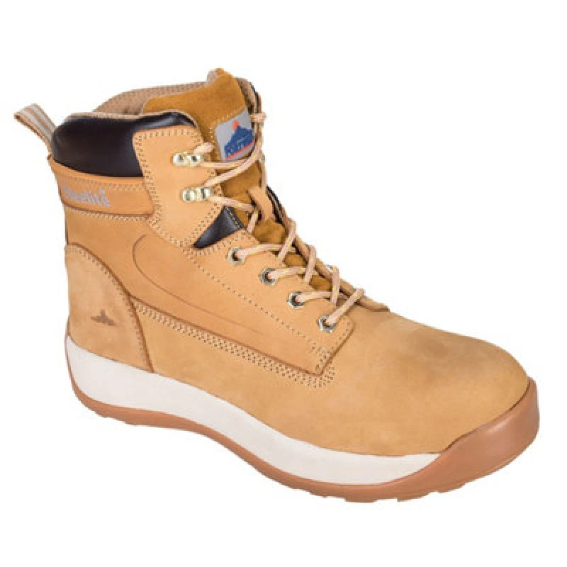 Image of Portwest Steelite Constructo S3 HRO Nubuck Safety Boots FW32HOR45 Colour: Honey