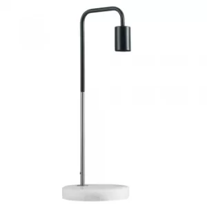 Image of Talisman Satin Nickel and Black Table Lamp