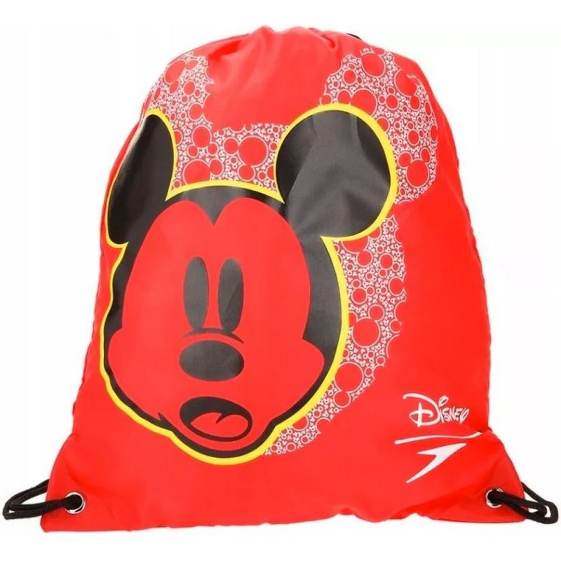 Image of Disney Mickey Mouse Speedo Drawstring Bag Red unisex
