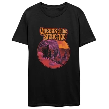 Image of Queens Of The Stone Age - Hell Ride Unisex Medium T-Shirt - Black