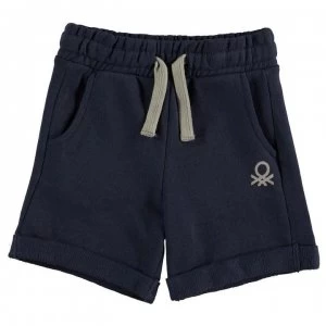 Image of Benetton Junior Boys Jersey Shorts - Navy