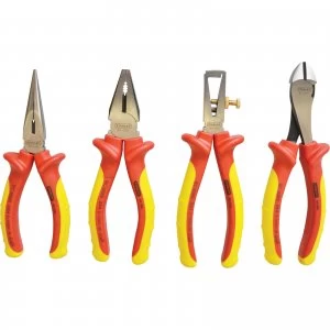 Image of Stanley FatMax 4 Piece VDE Insulated Plier Set