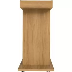 Image of Naples Drinks Bar Cart Oak Finish