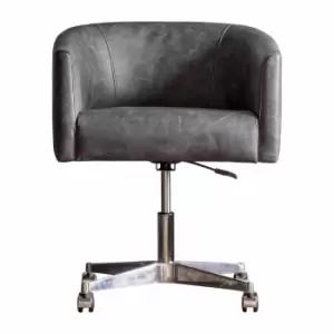 Image of Crossland Grove Bromley Swivel Chair Antique Ebony