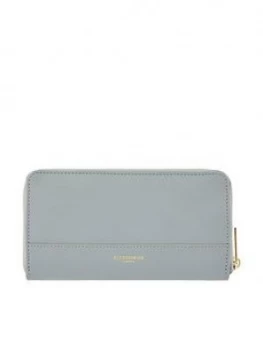 Image of Accessorize Large Zip Around Wallet - Blue