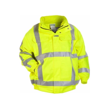 Image of Hydrowear - MOERS MULTI SNS FR AS HI VIS W/PROOF PILOT JACKET SML - Saturn Yellow