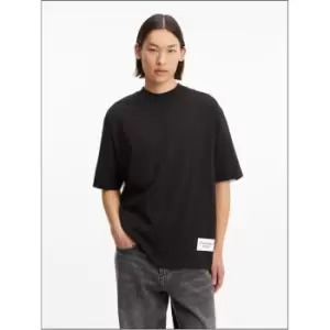 Image of Calvin Klein Jeans Bold Logo Colorblock Tee - Black