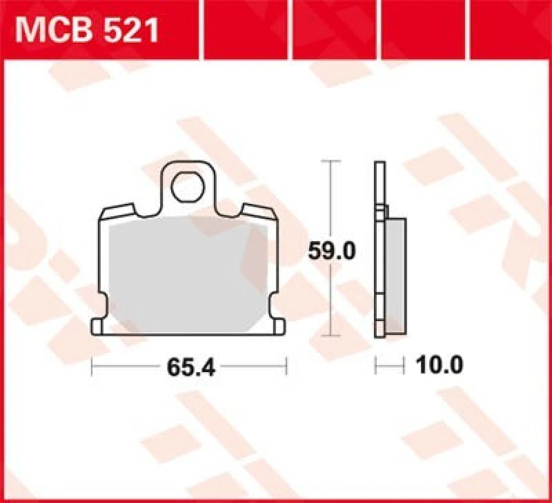 Image of TRW Lucas Brake lining MCB521