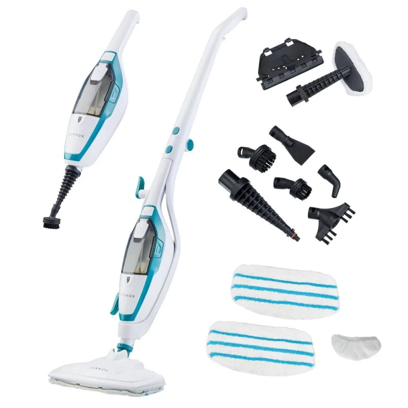 Image of Cooks Professional Multifunctional Steam Mop Cleaner for Hard Floors, Carpets & More in White White Unisex