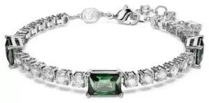 Image of Swarovski 5666422 Matrix Tennis Bracelet Rhodium Plated Jewellery
