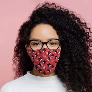 Image of Feline Festive Cat Christmas Reusable Face Covering - Large