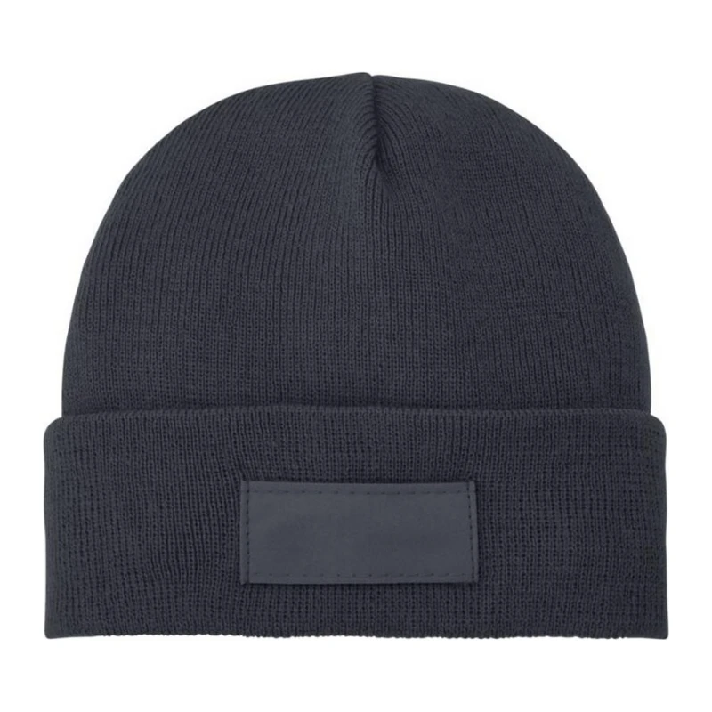 Image of Bullet Mens Boreas Beanie With Patch in Grey Grey Male One Size